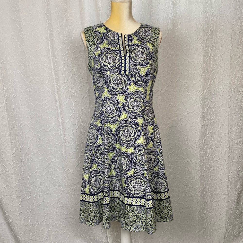 Maggy London for Melanie Lyne Floral Print A-Line Summer Dress - 8